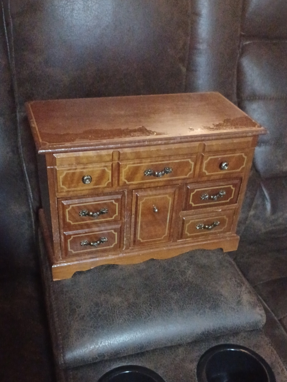 4/$40 Wooden Musical Decorative Jewelry Chest